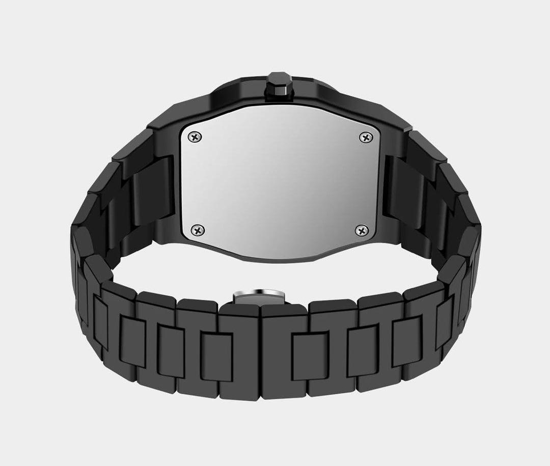 Black Arabic Aura Watch  In Carbon Fiber Light weight With Free Delivery