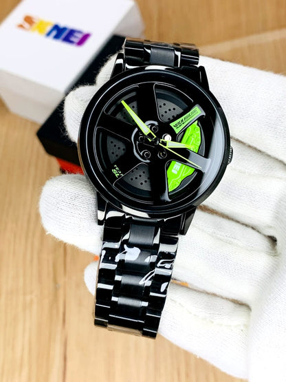 Rotating Wheel Rim Watch